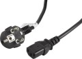 Lanberg CEE 7/7 - IEC 320 C13, 3m, czarny