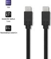 Qoltec USB-C - USB-C 2.5 m Czarny