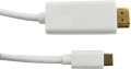 Qoltec USB-C - HDMI 2 m Biały