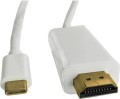 Qoltec USB-C - HDMI 2 m Biały