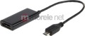 Gembird microUSB - HDMI Czarny