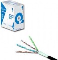 Gembird UTP, 4x2, kat. 6, drut 305m, szary