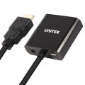 Unitek HDMI - D-Sub (VGA) + Jack 3.5mm czarny