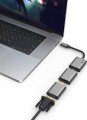 Hama Premium USB-C - DisplayPort Mini + HDMI + VGA Szary