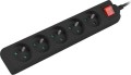 Lanberg PS1 5 gniazd 3 m czarna
