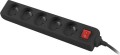 Lanberg PS1 5 gniazd 3 m czarna
