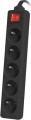 Lanberg PS1 5 gniazd 3 m czarna