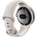 Google Pixel Watch stainless steel 41mm chalk active band Polished Silver