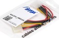 Akyga AK-CA-15 Molex - Molex x2, 0.15m, Wielokolorowy