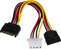 Akyga AK-CA-32 SATA 15-pin - SATA 15-pin + Molex, 0.15m, Wielokolorowy