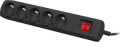 Armac ARC5 przeciwprzepięciowa 5 gniazd 1.5 m czarna