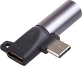 Akyga AK-AD-62 USB-C - Jack 3.5mm + USB-C Czarny