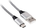 Tracer USB-A - USB-C 1 m Srebrny