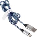 Tracer USB-A - USB-C 1 m Niebieski