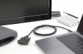 Digitus USB-C - DVI-D 2 m Czarny
