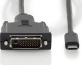 Digitus USB-C - DVI-D 2 m Czarny