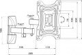 Art Uchwyt ścienny AR-83 10'' - 42''