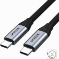 Unitek C14091ABK USB-C - USB-C 2 m Srebrny