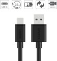 Unitek Y-C480BK USB-A - USB-C 0.25 m Czarny