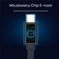 Unitek C14086BK USB-C - USB-C 0.5 m Czarny