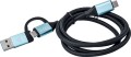 I-TEC USB-C USB-A - USB-C 1 m Czarny