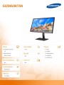 Samsung Monitor 32 S32D850KTSN-QHD LED VA,HDMI,DP,USB,pi