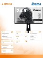 IIYAMA Monitor 24,5 GB2530HSU-B1