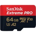 SanDisk Karta pamięci Extreme Pro microSDXC 64GB 170/90 MB/s A2 V30 U3