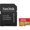 SanDisk Karta pamięci Extreme microSDXC 64GB 160/60 MB/s A2 V30 U3