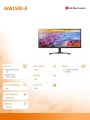 LG Electronics Monitor 34 cale 34WL500-B 21:9 IPS QHD HDR10 FreeSync