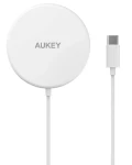 Ładowarka bezprzewodowa AUKEY LC-A1 White MagSafe Qi 15W USB-C