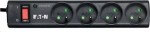 Eaton Protection Strip przeciwprzepięciowa 4 gniazda 1 m czarna