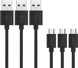 Zestaw kabli AUKEY CB-D10 micro USB do USB-A 3x1,2m