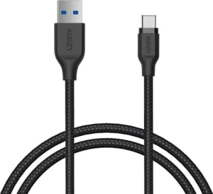 Kabel AUKEY CB-AC1 Black USB-C do USB-A 1,2m