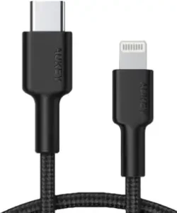 Kabel AUKEY CB-CL02 Black USB-C do Lightning 1,2m