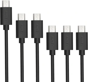 Kable AUKEY CB-D17 6xMicro USB do USB 0,3m 1m 2m 3m