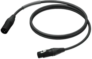 Kabel PowerColor DMX AES/EBU Męski XLR- Żeński XLR 3m