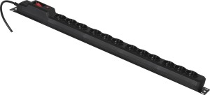 Activejet Combo przeciwprzepięciowa 12 gniazd 1.5 m czarna