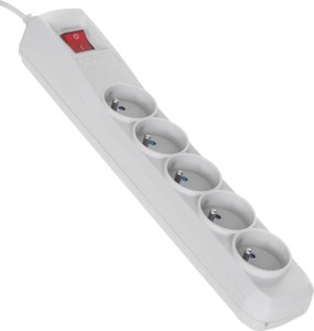 Activejet Combo przeciwprzepięciowa 5 gniazd 3 m szara