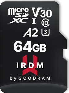 GoodRam IRDM M2AA MicroSDXC 64 GB Class 10 UHS-I/U3 A2 V30