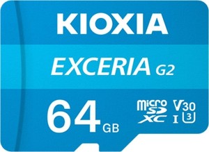Kioxia Exceria G2 SDHC 64 GB Class 10 UHS-I U3 A1 V30
