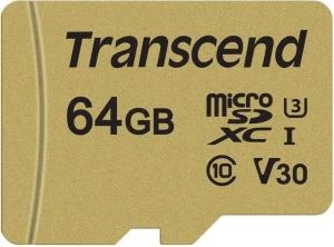 Transcend 500S MicroSDXC 64 GB Class 10 UHS-I/U3 V30