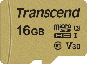 Transcend 500S MicroSDHC 16 GB Class 10 UHS-I/U3 V30