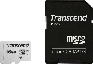 Transcend 300S MicroSDHC 16 GB Class 10 UHS-I/U3