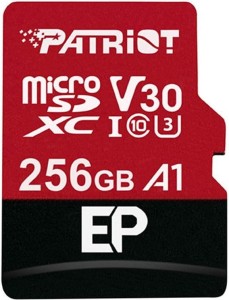 Patriot EP Series MicroSDXC 256 GB Class 10 UHS-I/U3 A1 V30