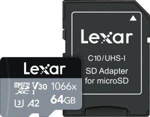 Lexar Professional 1066x MicroSDXC 64 GB Class 10 UHS-I/U3 A2 V30