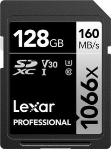 Lexar Professional 1066x SDXC 128 GB Class 10 UHS-I/U3 V30