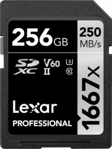 Lexar Professional 1667x SDXC 256 GB Class 10 UHS-II/U3 V60