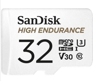 SanDisk High Endurance MicroSDHC 32 GB Class 10 UHS-I/U3 A1 V30