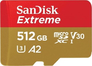 SanDisk Extreme MicroSDXC 512 GB Class 10 UHS-I/U3 A2 V30